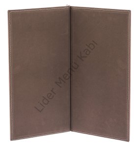 Kod: 0184 Vidalı Ağaç Model Metal Plakalı Menü Kabı (19x32 cm)