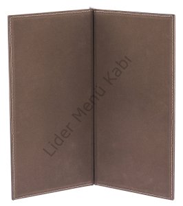 Kod: 187 Vidalı Dalga Model Metal Plakalı Menü Kabı (Görsel Ebat: 19x32 cm)