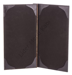 Kod: 0504 Ahşap Vidalı Menteşeli Menü Lazer Kazıma (19x32 cm)