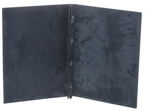 Kod: 0513 Ahşap Lazer Kesim Deri Model İçten Vidalı Menü (23x32 cm)