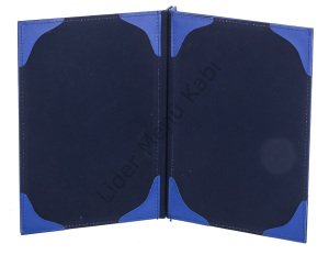 Kod: 0249 Vidalı Düz Model Gümüş Baskılı Menü (15x23 cm)