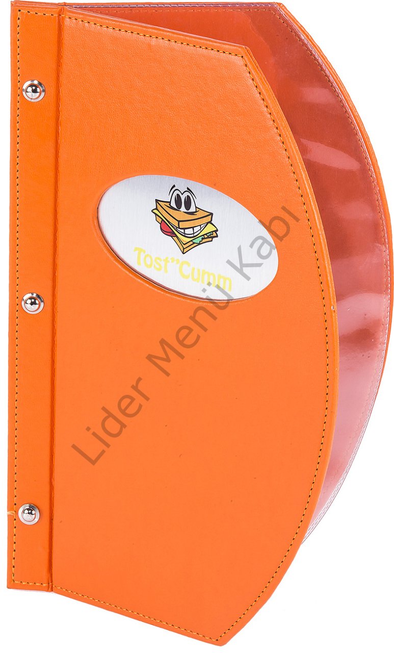 Kod: 130-D Vidalı D Model Metal Baskılı Menü (19x32 cm)