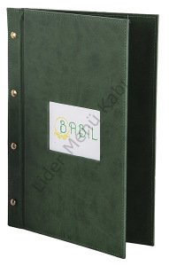 Kod: 0300 Vidalı Metal Pencereli Menü Kabı (23x31 cm)