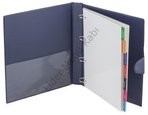 Kod: 1025F PVC Klasör Serigraf Baskılı Fihrist Tasarımlı