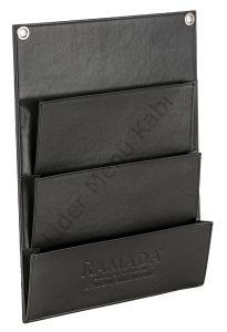 Deri Otel Ekipman Seti Gofre Baskılı - Leather Hotel Equipment Set Seersucker Printed